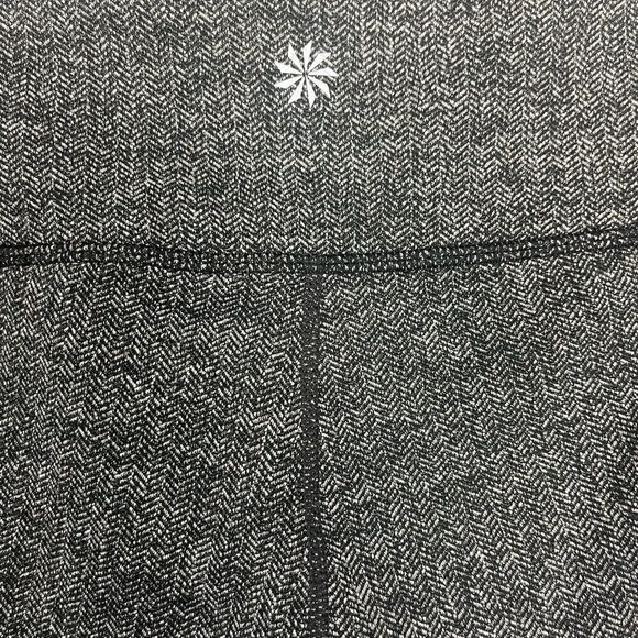 Athleta Drifter moto style leggings with herringbone pattern. S - Picture 6 of 11